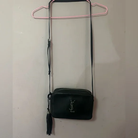 Saint Laurent Black Camera Lou Bag - Picture 2 of 14